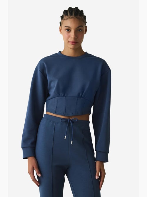 Belle line crop sweatshirt met ronde hals penti - Kiabi