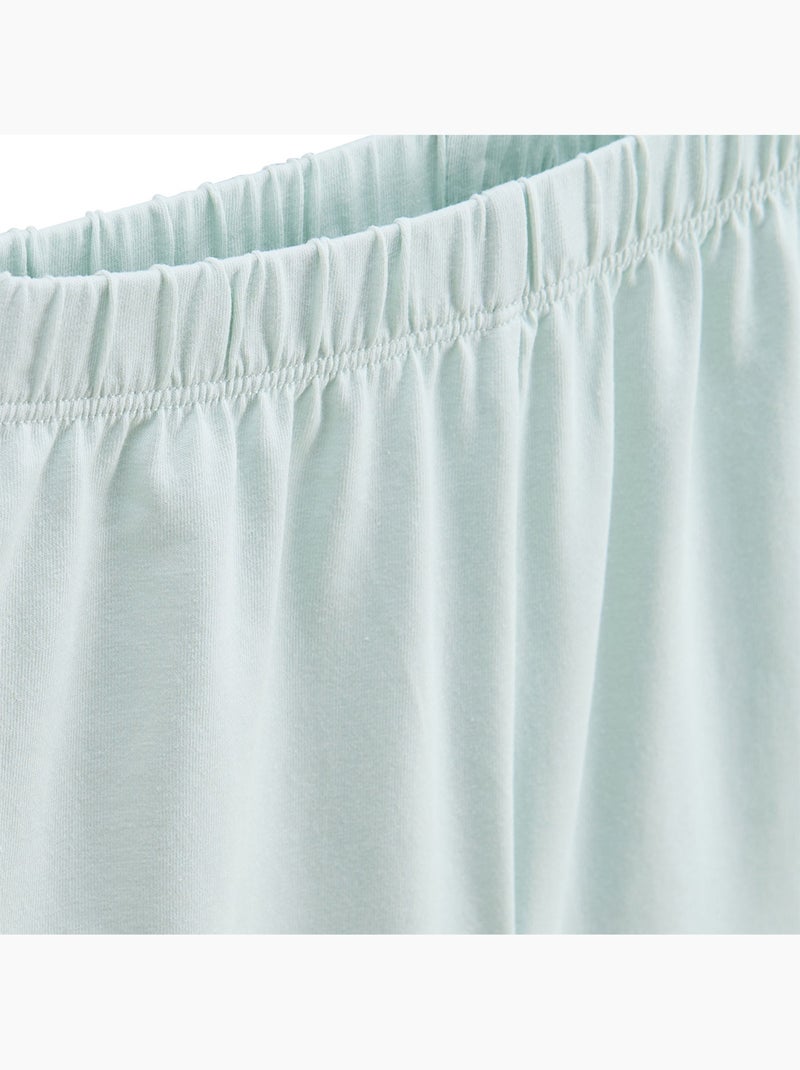 Bento 2-delige kinderpyjamaset (shorts) Groen - Kiabi