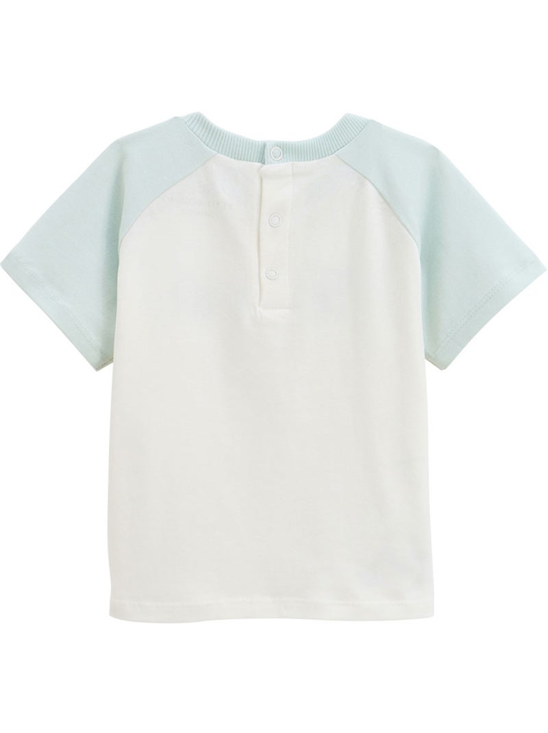 Bento 2-delige kinderpyjamaset (shorts) Groen - Kiabi