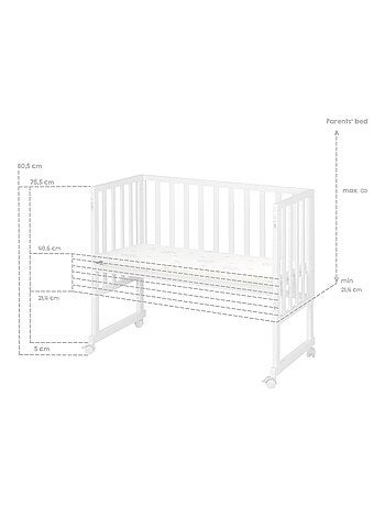 Berceau cododo 3en1 avec matelas et accessoires - roba