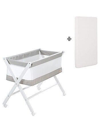 Berceau cododo pliable avec matelas et roulettes à freins - roba