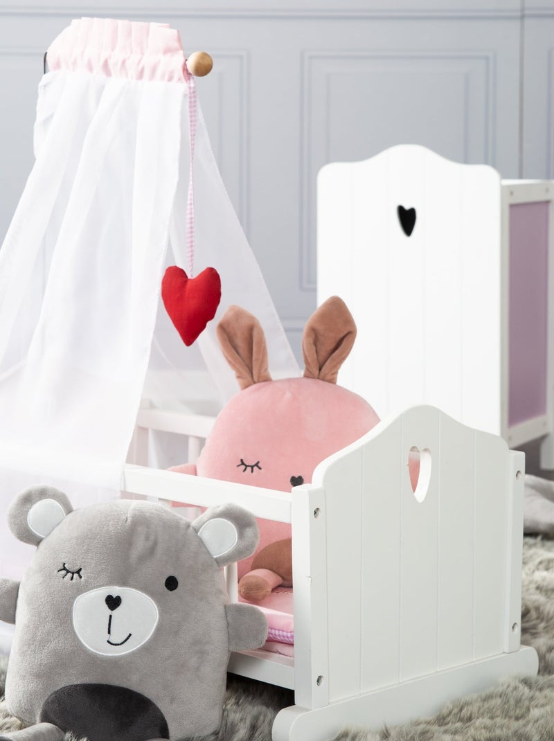Berceau de poupée complet 'Fienchen' ROBA Blanc Mauve - Kiabi