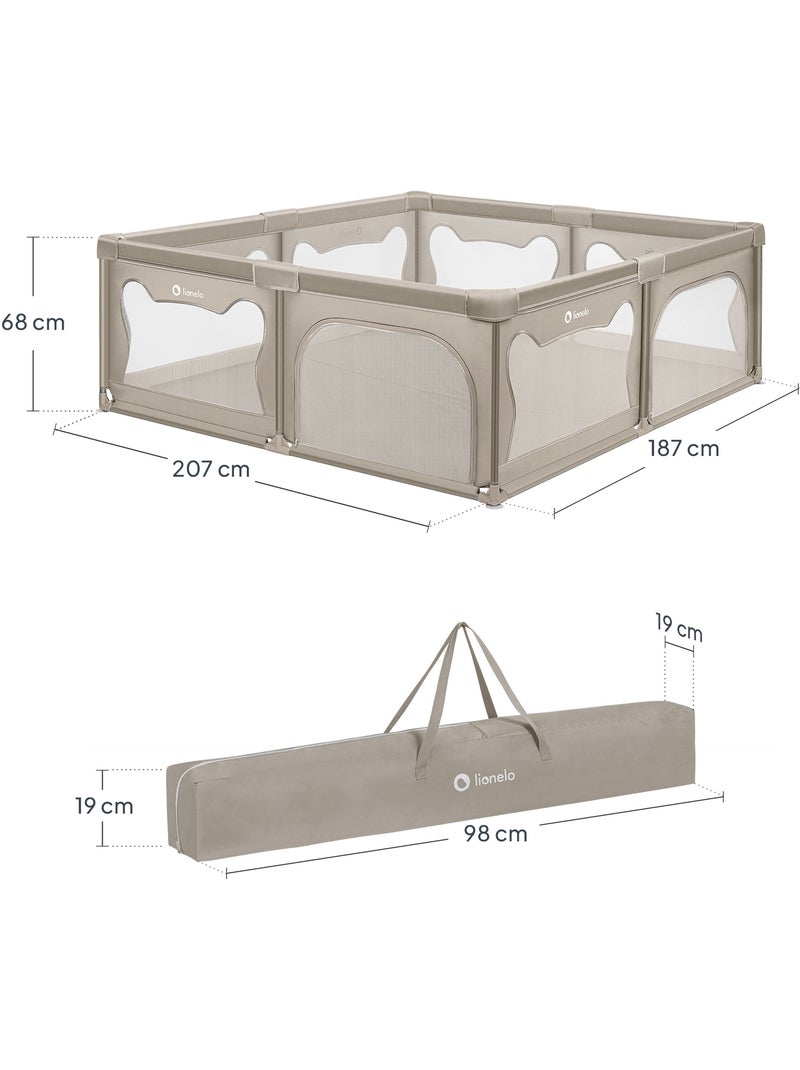 Berço de viagem 3 em 1 LIONELO Alice – Ultra leve – Berço para bebé – Parque infantil Beige/Wit - Kiabi