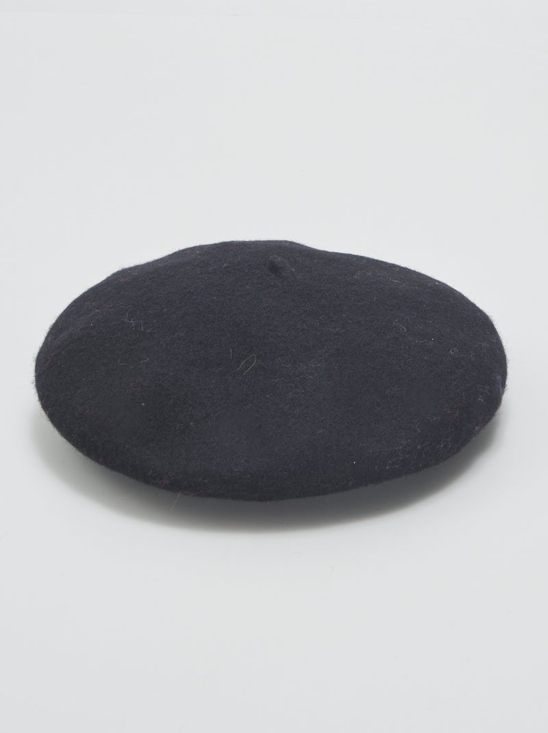 Béret chaud en laine Noir - Kiabi