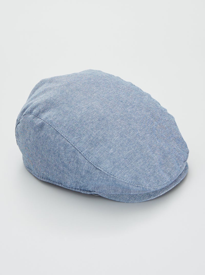 Béret en chambray bleu chambray - Kiabi