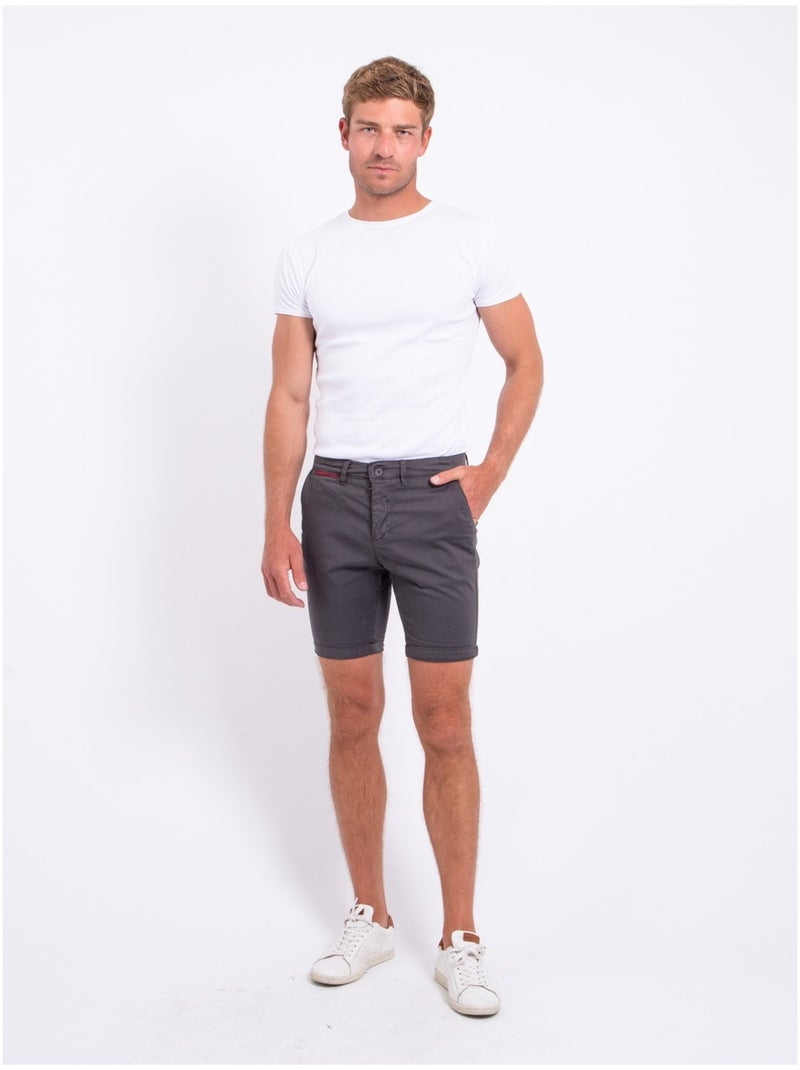BERKLARO chino Bermuda shorts Donkergrijs - Kiabi