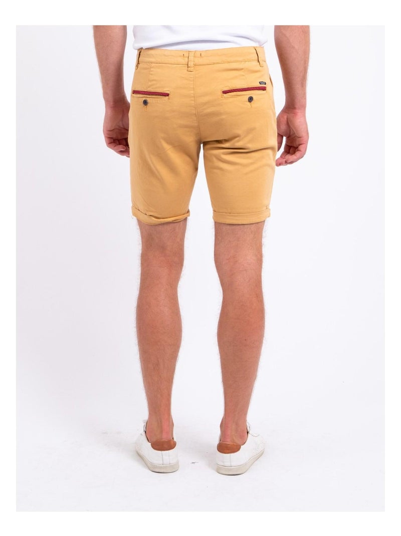 BERKLARO chino Bermuda shorts Mosterd - Kiabi