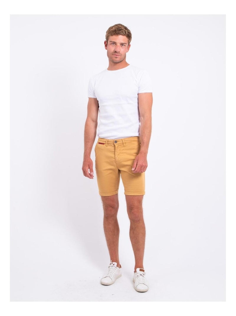 BERKLARO chino Bermuda shorts Mosterd - Kiabi