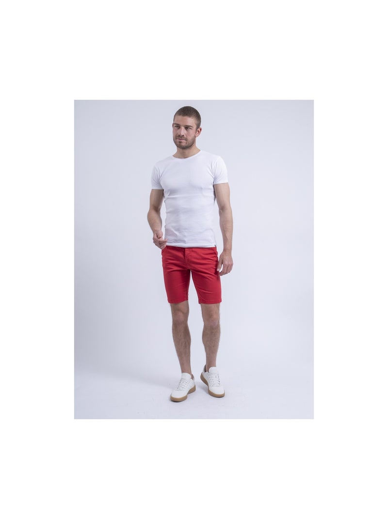 BERKLARO chino Bermuda shorts Rood - Kiabi