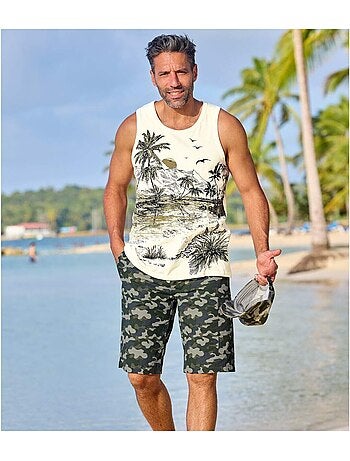 Bermuda Cargo Imprimé Camouflage - ATLAS FOR MEN