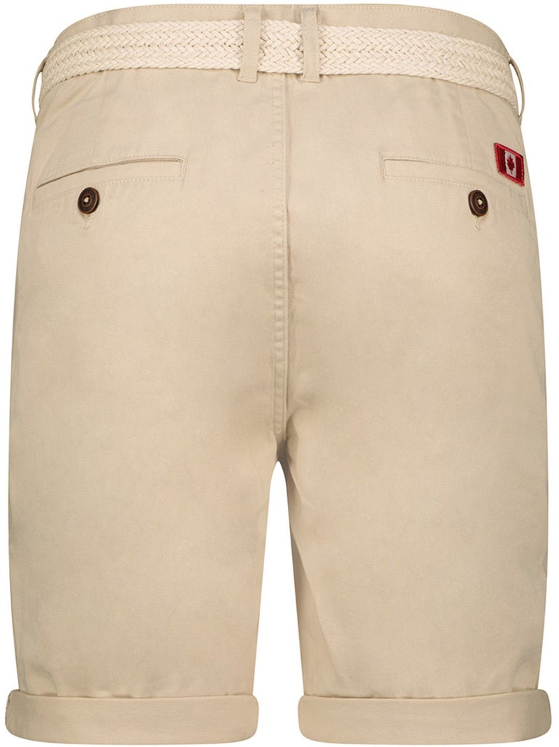Bermuda chino avec ceinture plageak – canadian peak Blanc cassé - Kiabi