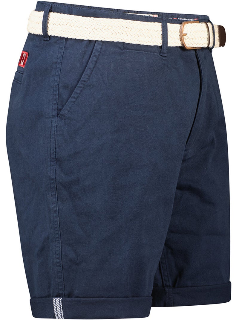 Bermuda chino avec ceinture plageak – canadian peak Bleu marine - Kiabi