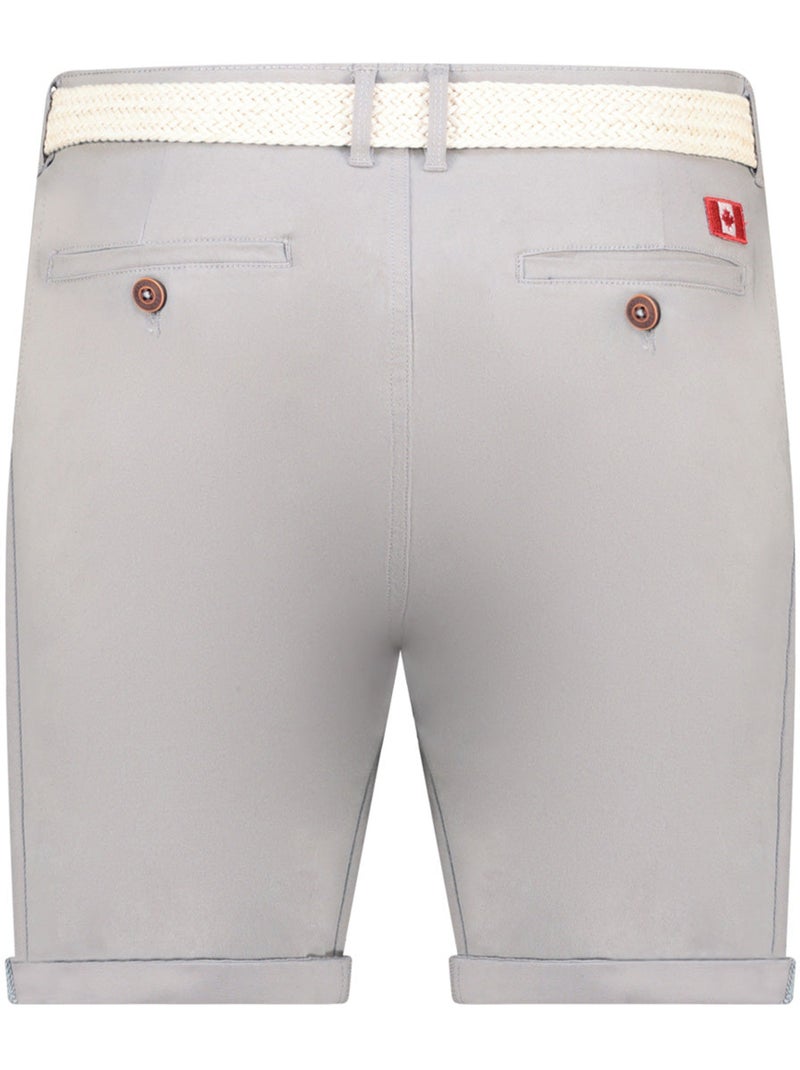 Bermuda chino avec ceinture plageak – canadian peak Gris clair - Kiabi