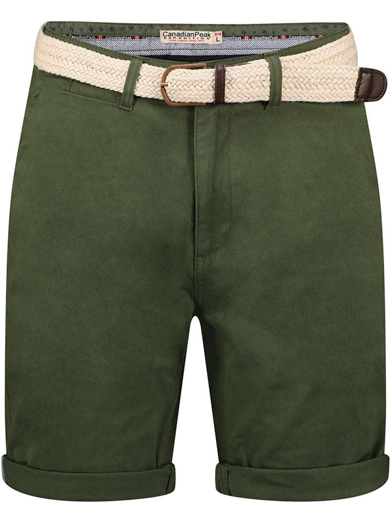 Bermuda chino avec ceinture plageak – canadian peak Kaki - Kiabi