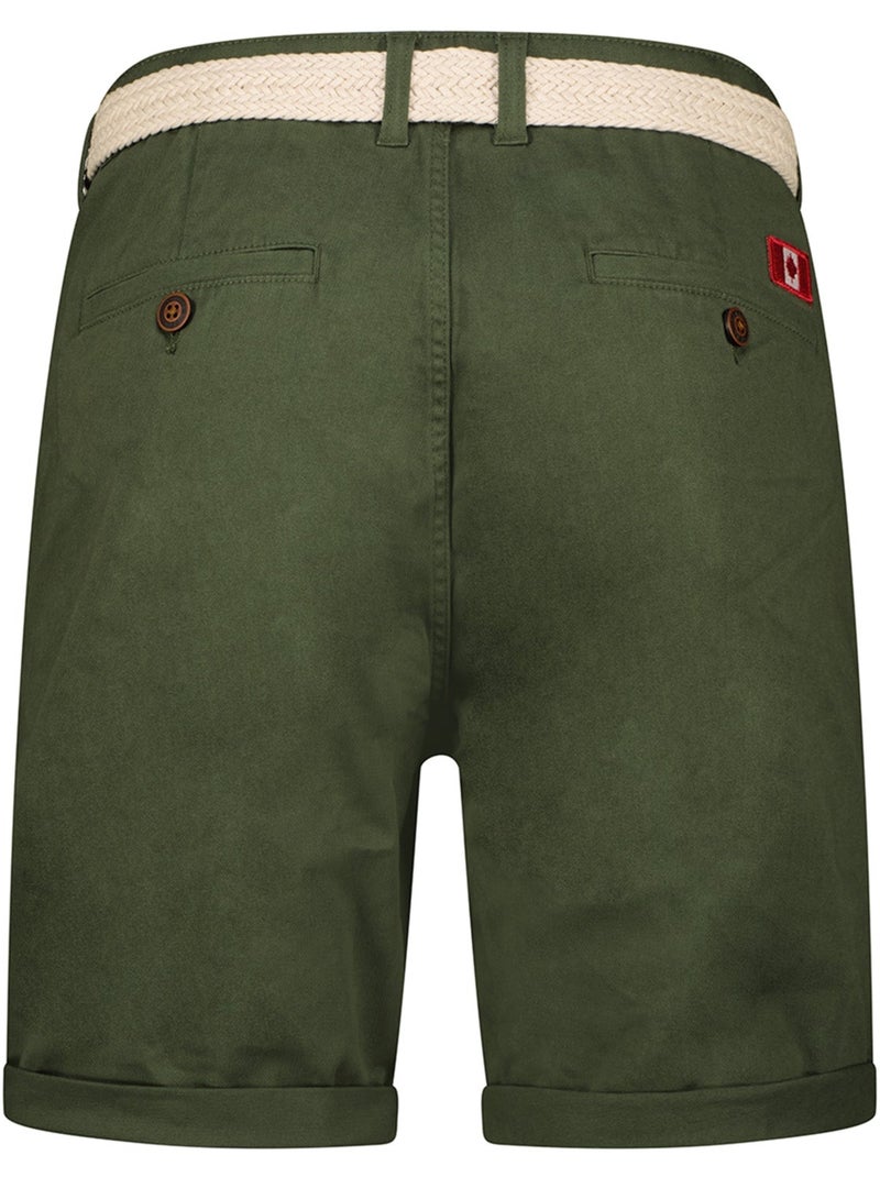 Bermuda chino avec ceinture plageak – canadian peak Kaki - Kiabi