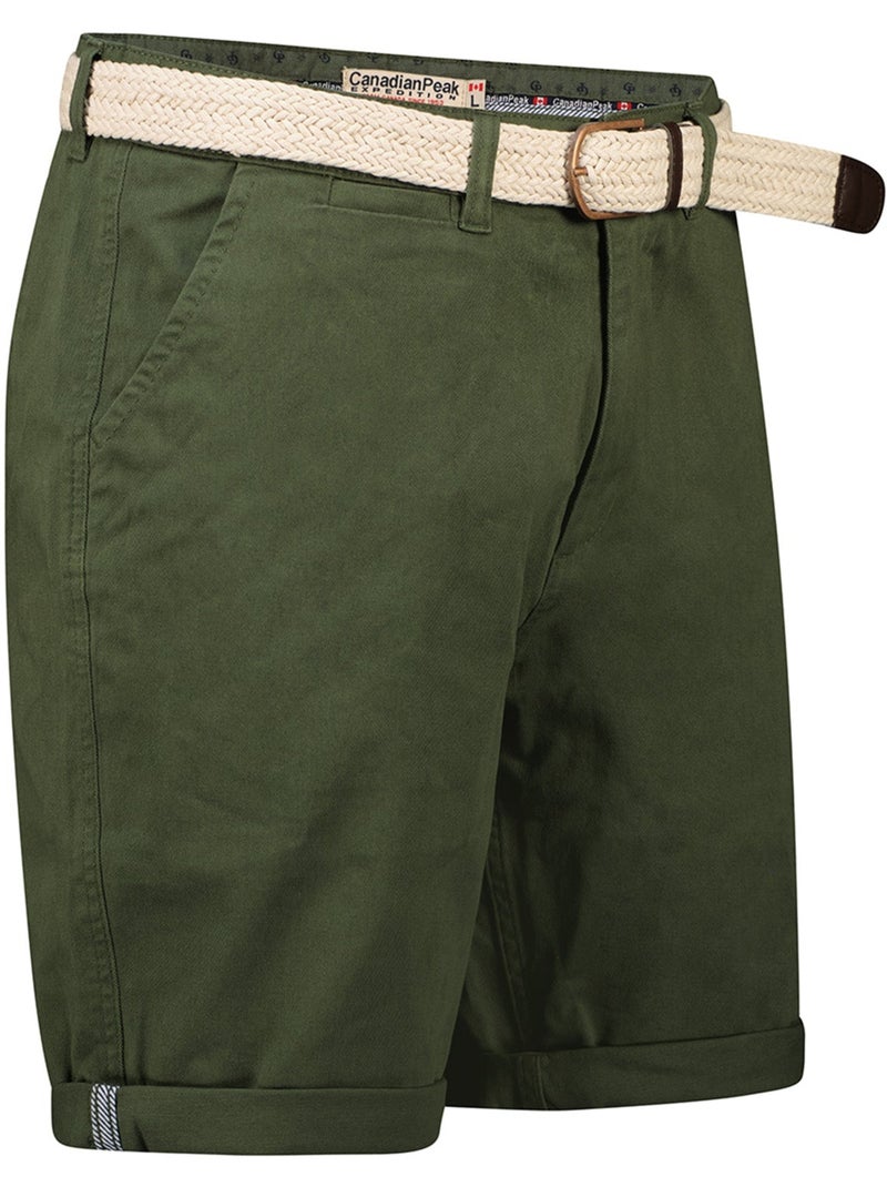 Bermuda chino avec ceinture plageak – canadian peak Kaki - Kiabi