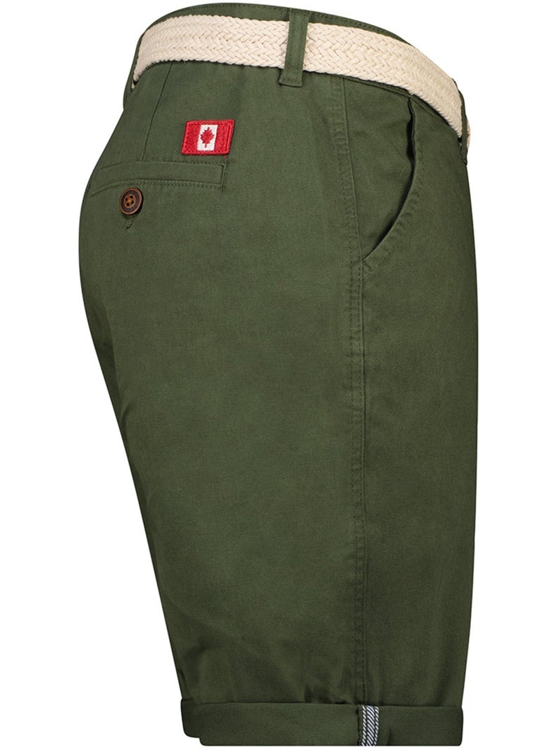 Bermuda chino avec ceinture plageak – canadian peak Kaki - Kiabi