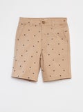 Bermuda chino avec imprimé BEIGE - Kiabi