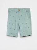 Bermuda chino avec imprimé KAKI - Kiabi