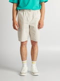 Bermuda chino avec taille élastiquée Gris - Kiabi