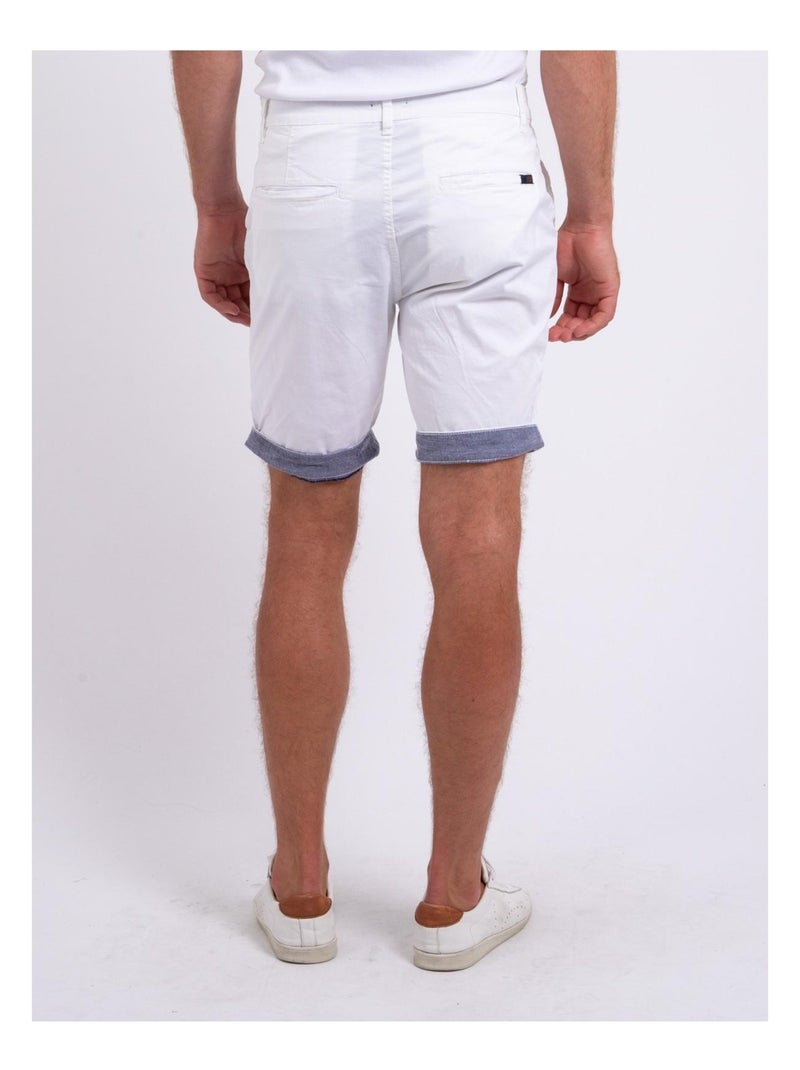 Bermuda chino BAZY Blanc - Kiabi