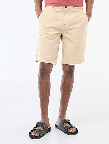 Bermuda chino en twill uni
