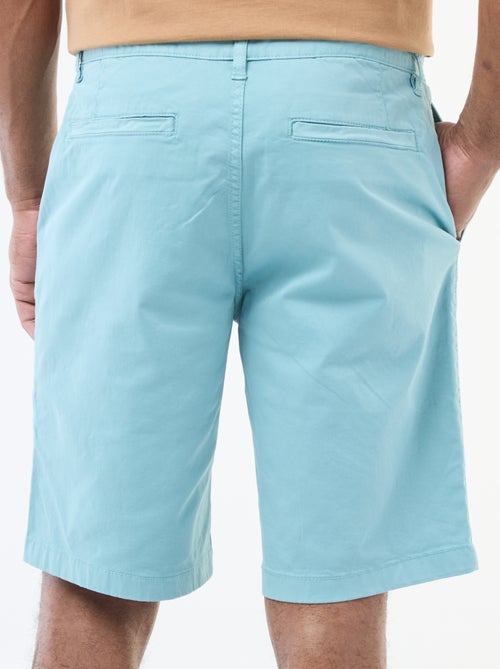 Bermuda chino en twill uni - Kiabi