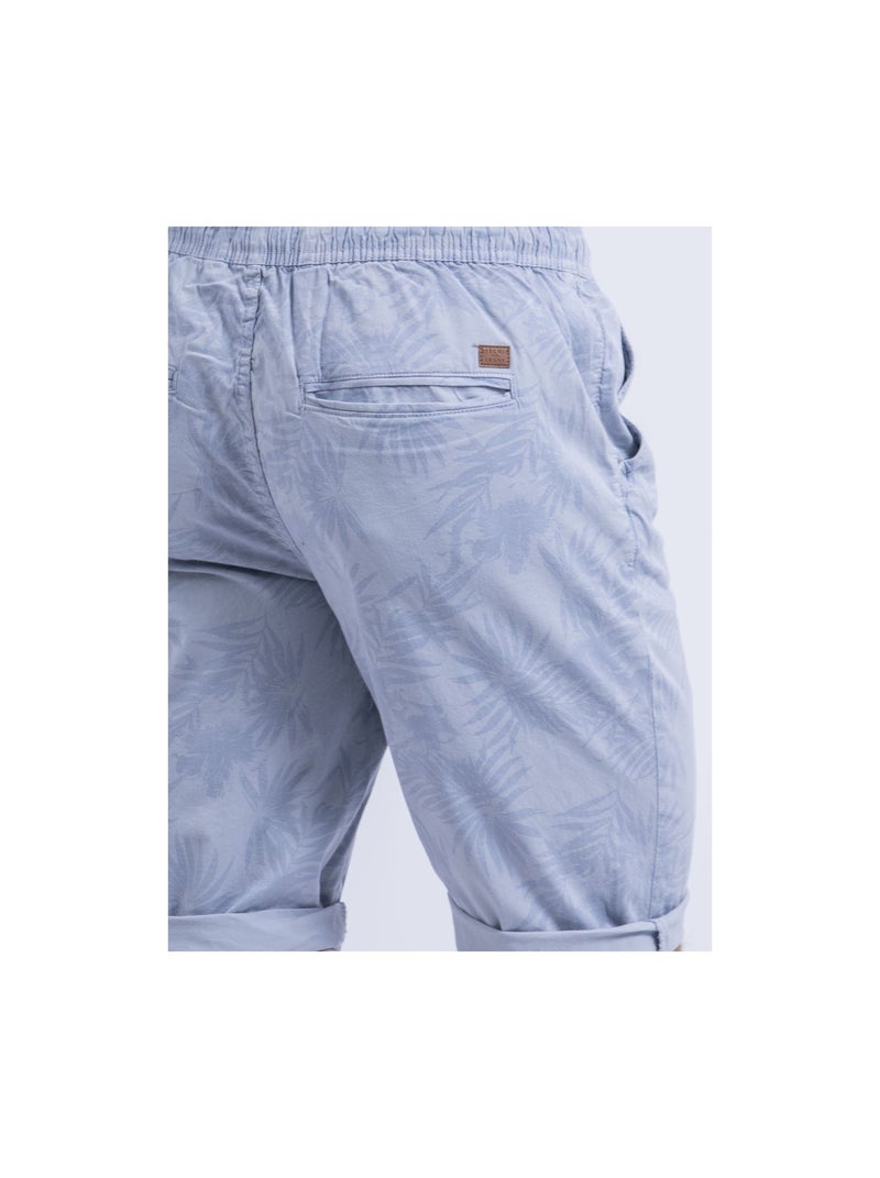 Bermuda chino motifs bostano Bleu ciel - Kiabi