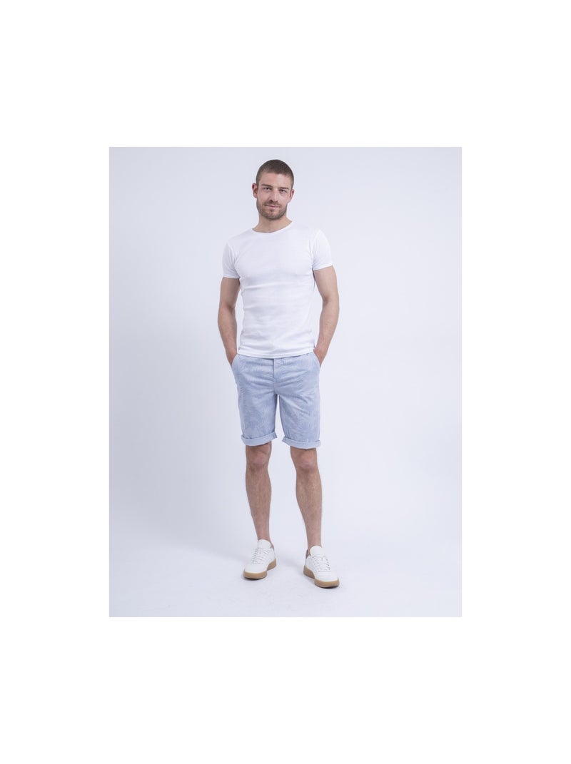 Bermuda chino motifs bostano Bleu ciel - Kiabi