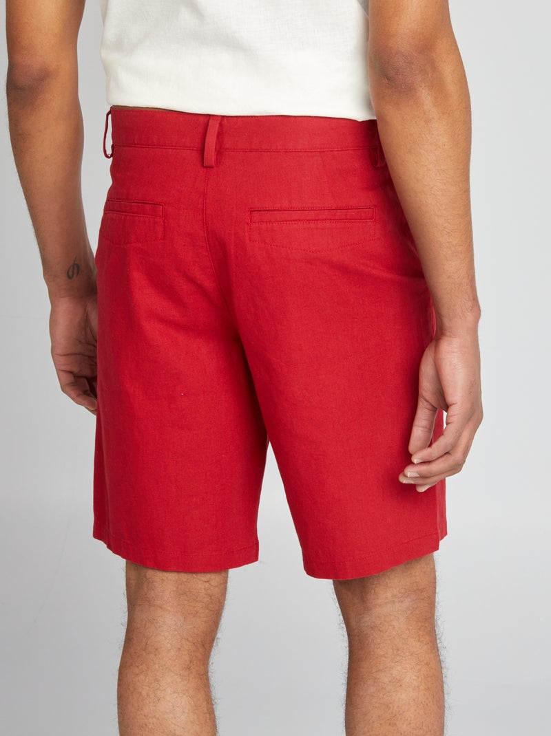 Bermuda chino Rouge - Kiabi