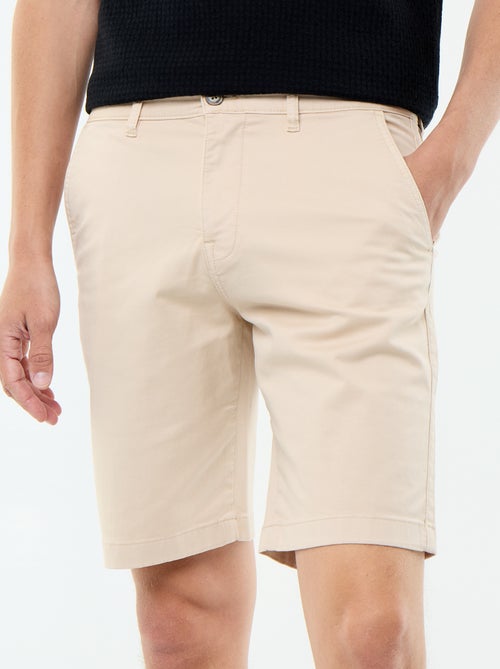 Bermuda chino uni - Kiabi
