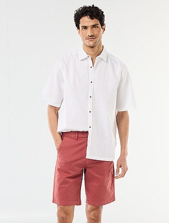 Bermuda chino uni en twill