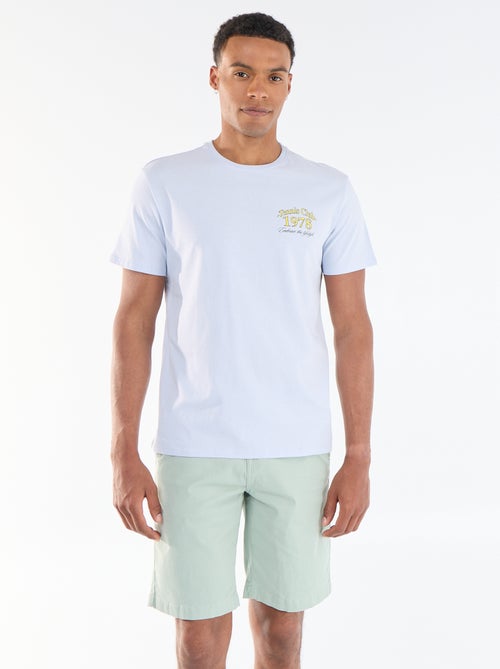 Bermuda chino uni en twill - Kiabi