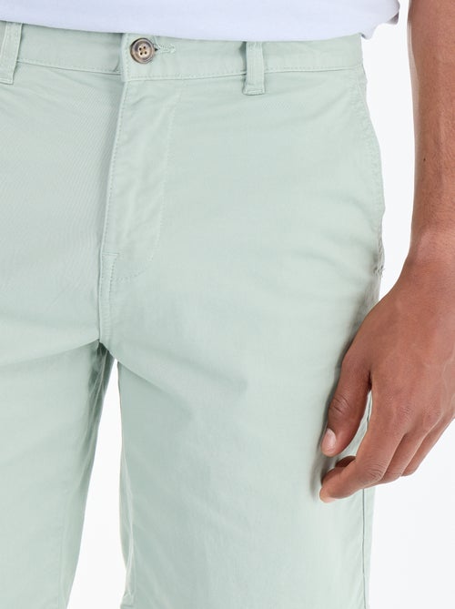 Bermuda chino uni en twill - Kiabi