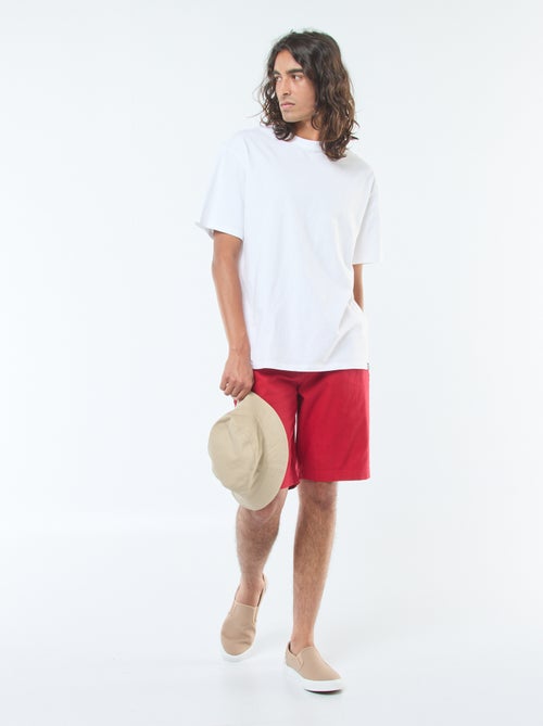 Bermuda chino uni - Kiabi