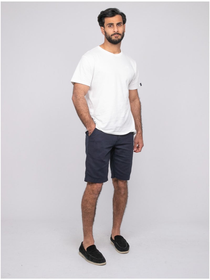 Bermuda coton  belkino Bleu marine - Kiabi