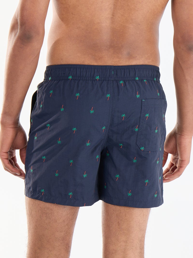 Bermuda de bain à motif Bleu - Kiabi