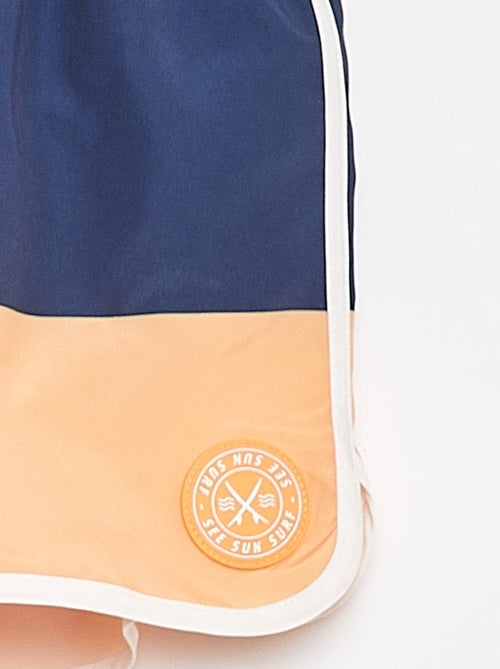 Bermuda de bain avec cordons de serrage - Kiabi