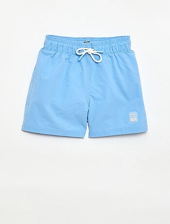 Bermuda de bain avec effet gaufré