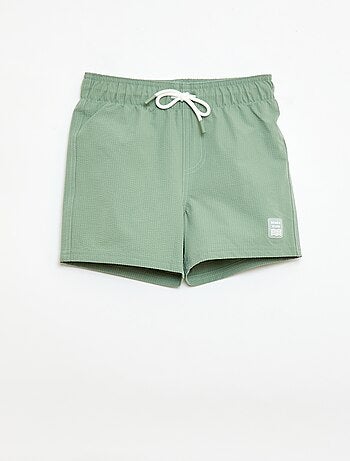 Bermuda de bain avec effet gaufré