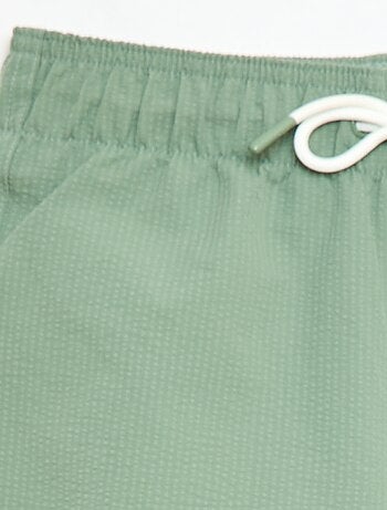 Bermuda de bain avec effet gaufré