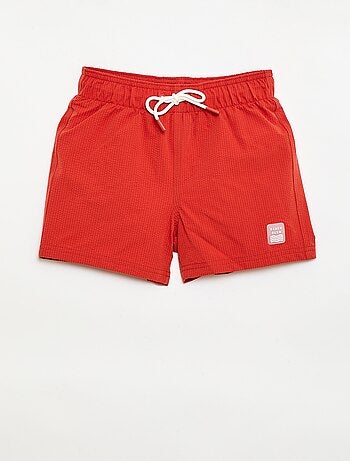 Bermuda de bain avec effet gaufré