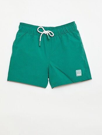 Bermuda de bain avec effet gaufré