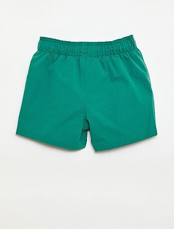 Bermuda de bain avec effet gaufré