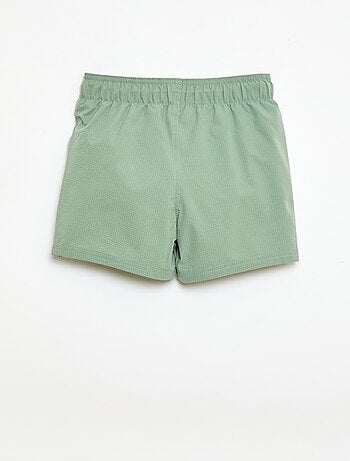 Bermuda de bain effet gaufré