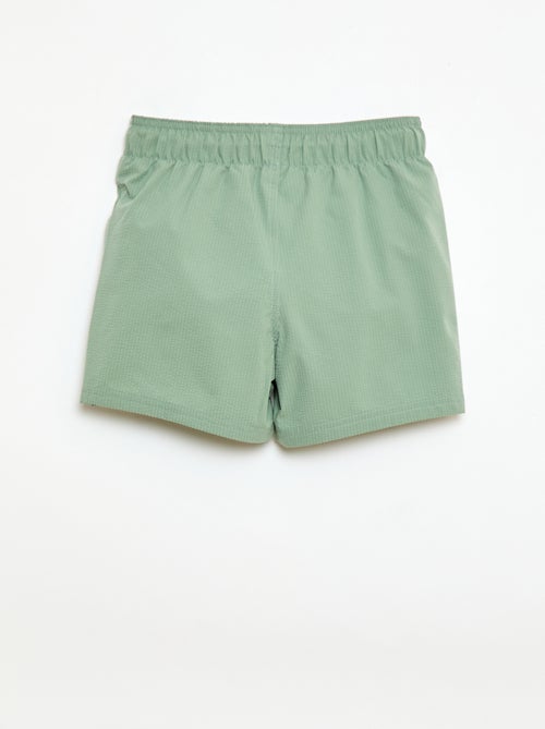 Bermuda de bain effet gaufré - Kiabi