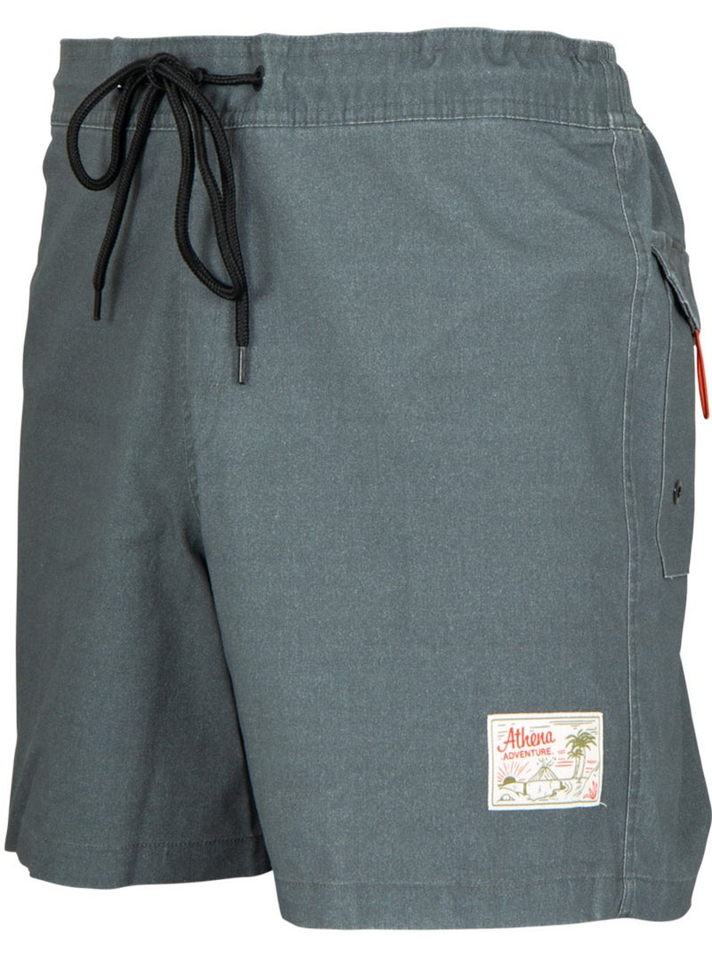 Bermuda de bain homme traveler denim athena Gris - Kiabi