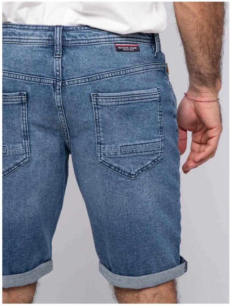 Bermuda denim badim Bleu - Kiabi