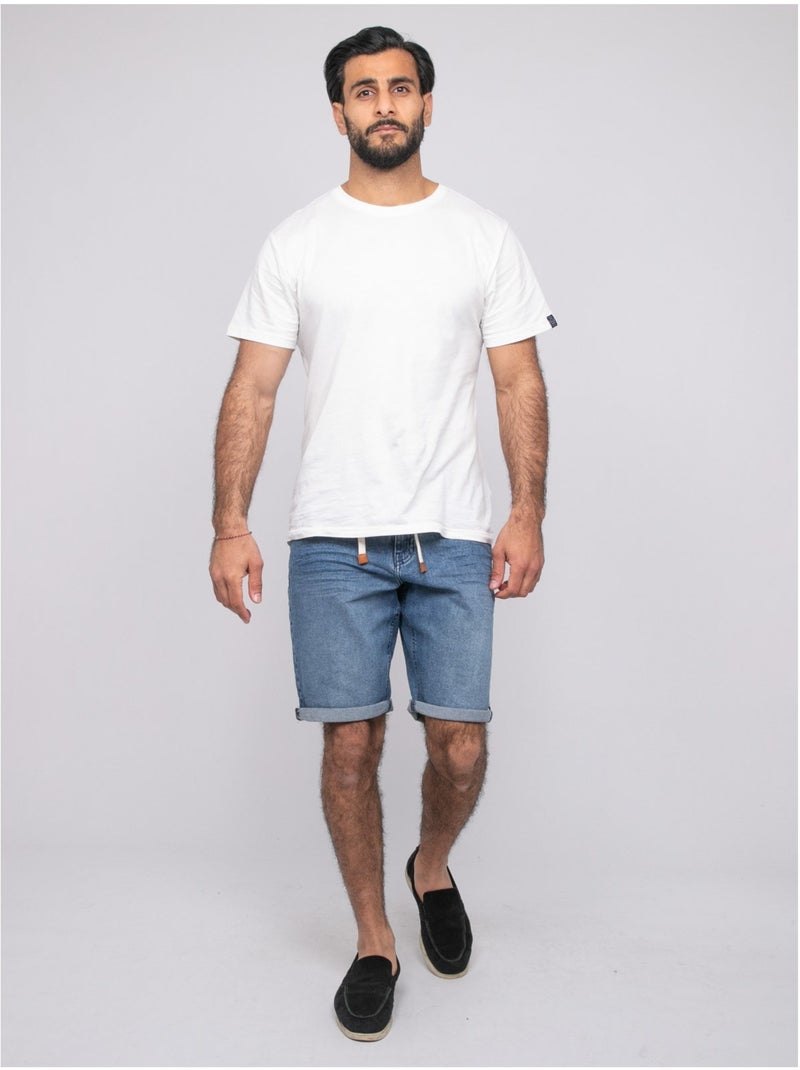 Bermuda denim badim Bleu - Kiabi