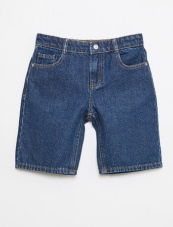 Bermuda denim slim fit stretch en coton